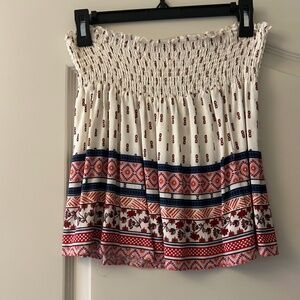 Smocked Bohemian Skirt Size Small